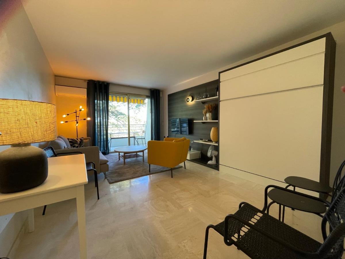 C012-Appartement Confortable Avec Piscine, Tennis Et Grand Parc Канны Экстерьер фото