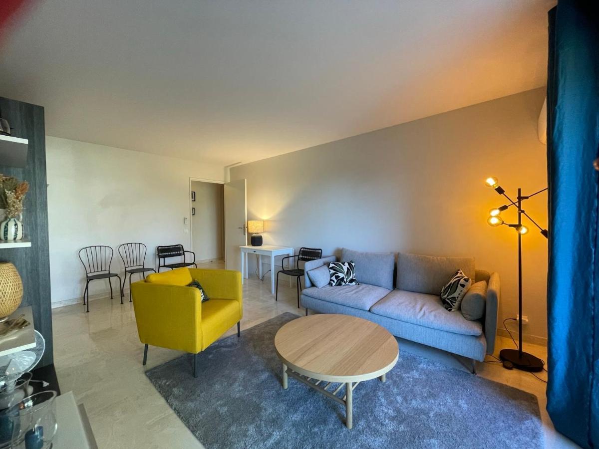 C012-Appartement Confortable Avec Piscine, Tennis Et Grand Parc Канны Экстерьер фото